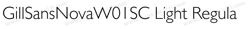 GillSansNovaW01SC Light Regular字体转换